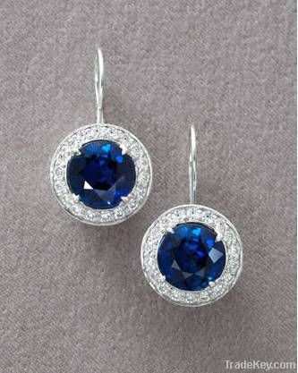 925 silver jewelry, blue topaz earrings, fine jewelry, fashion jewelry