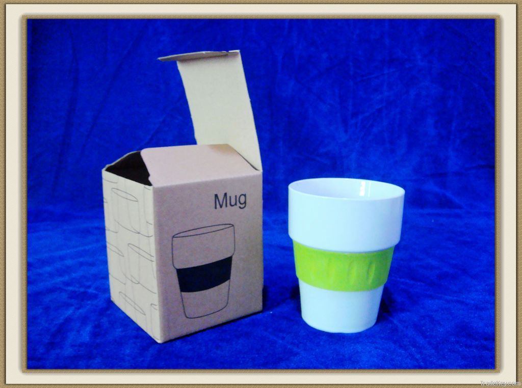 11 oz porcelain mug no handle with silicone
