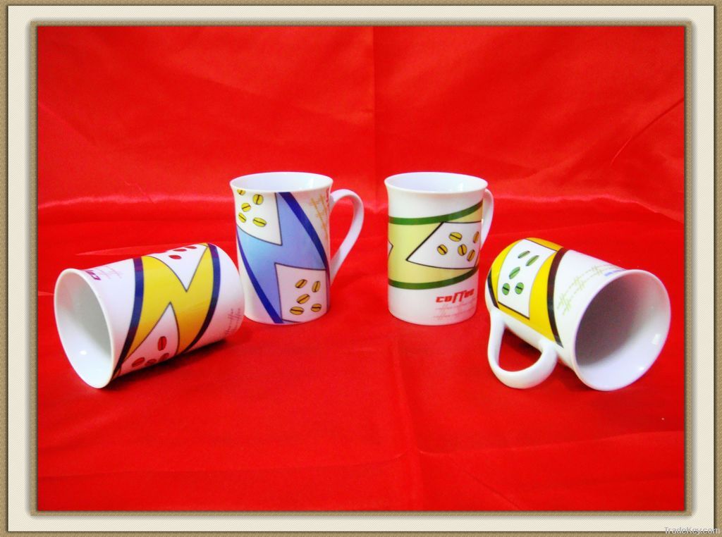 11 oz porcelain coffee mug with new design