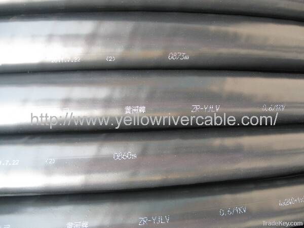 0.6/1KV Aluminum Core XLPE Insulated PVC Sheathed Flame Retardant Powe