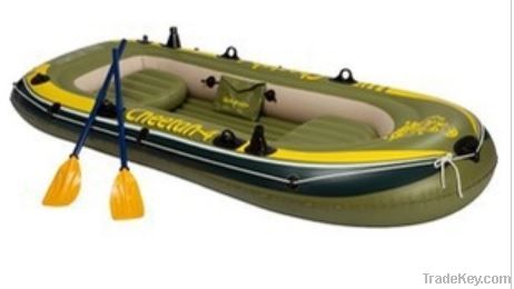 Thicker material, 4 people, inflatable rubber boat kayak fishing boat