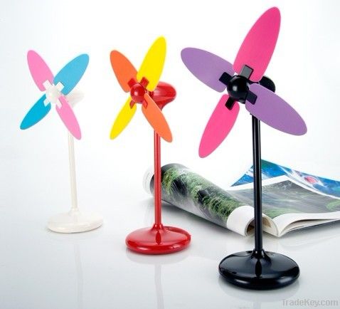 Desk Mini Fan Fashion Home & Office Appliance Changing Flower Series #