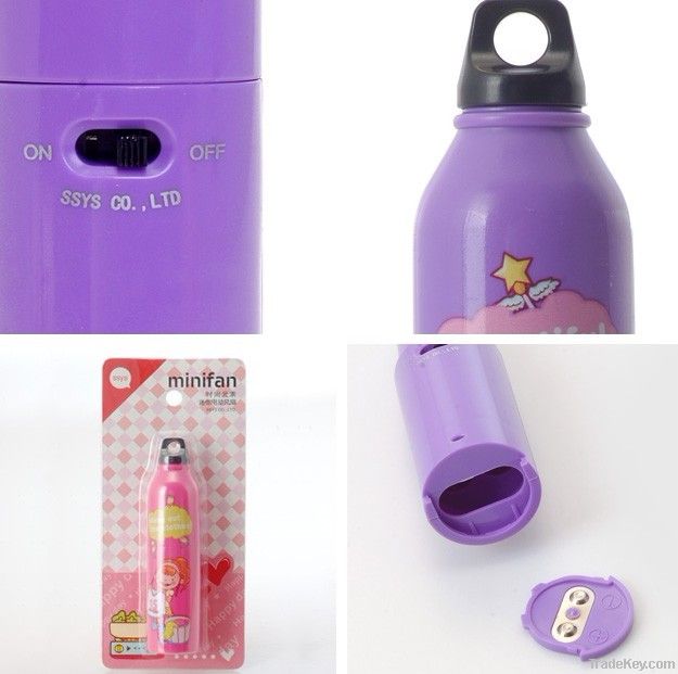 Art Bottle Gift Mini Fan Creative Battery Operated Gift Bottle Series