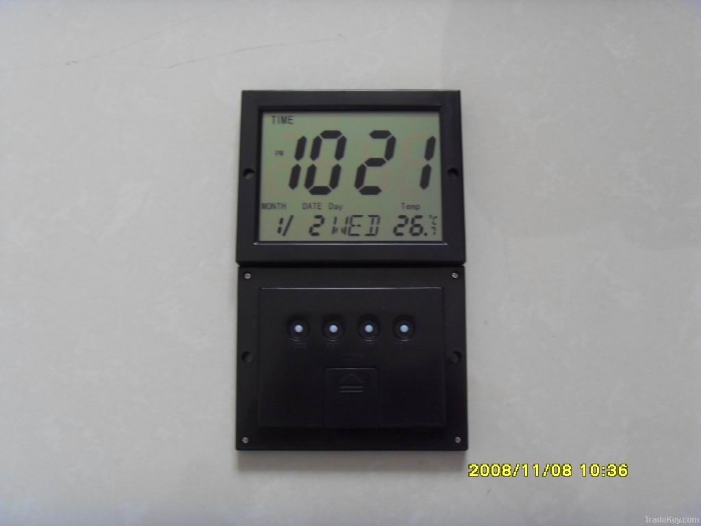 Multifunction calendar LCD clock