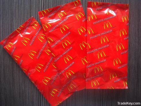 McDonald's restaurant wet towel