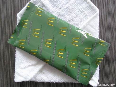 McDonald's restaurant wet towel