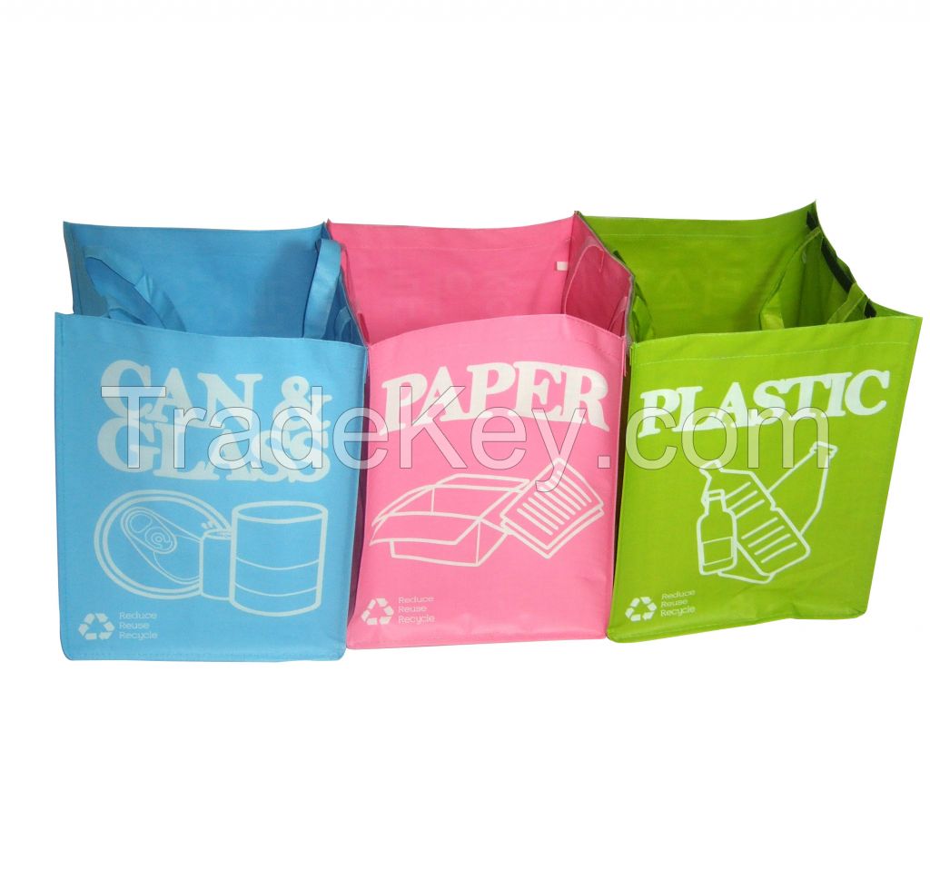 Full Color Printing Eco Friendly Reusable Laminated Non Woven Shopping Tote Bag