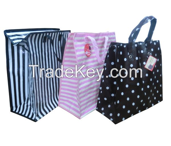 Full Color Printing Eco Friendly Reusable Laminated Non Woven Shopping Tote Bag