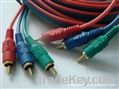 Six lines of the audio and video cable audio cable video cable AV