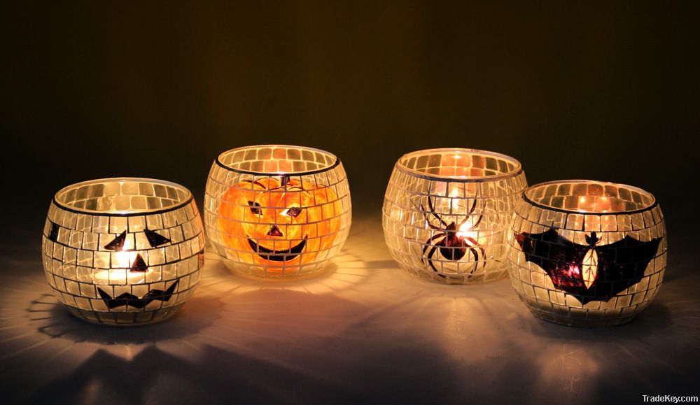 Halloween candle holder