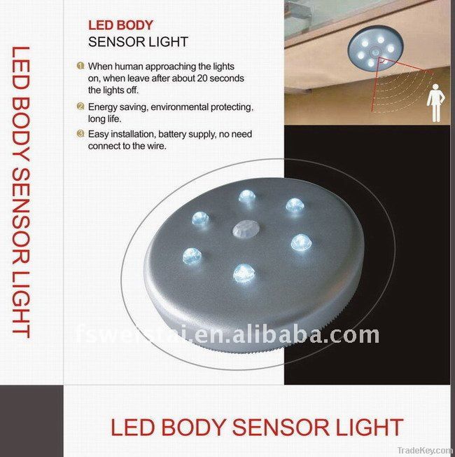 LED Bed leg sensor light/cabinet, wardrobe LED body sensor light