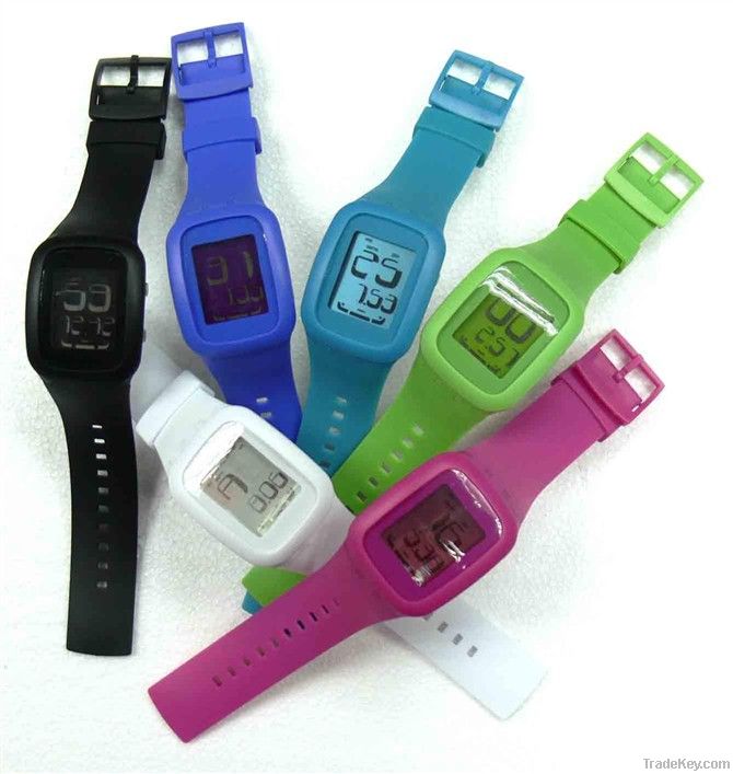 sh002# 2012 fashion silicone LED wrist watch /hot sale