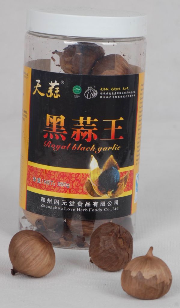 Fermented organic solo black garlic  250g/bottle