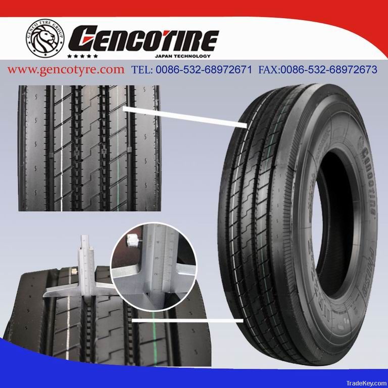 truck tyre, sizes9r20-295/80r22.5