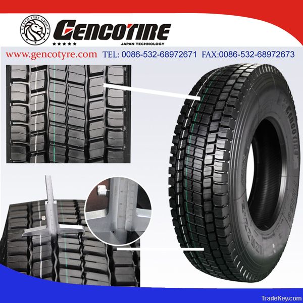 Long distance truck tire with high quality, all sizes and patterns