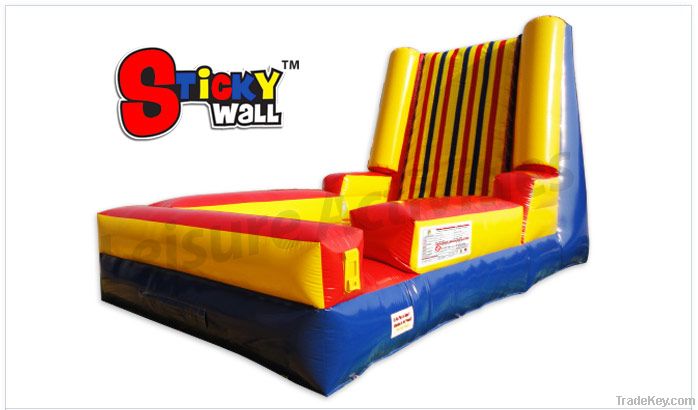 inflatable interactive  games sticky wall