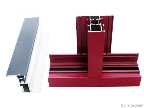 Aluminum sliding door and window profile