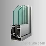 Aluminum sliding door and window profile