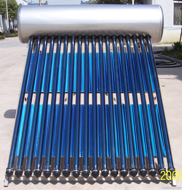 compact pressurized solar water heater-stainless steel model