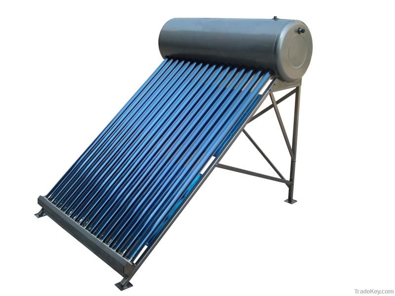 compact unpressurized solar water heater-stainless steel model
