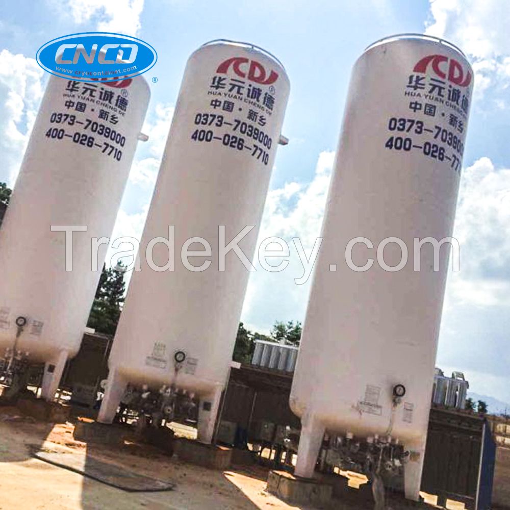 Liquefied Carbon Dioxide Cryogenic Vacuum Perlite Insulation Storage Tank