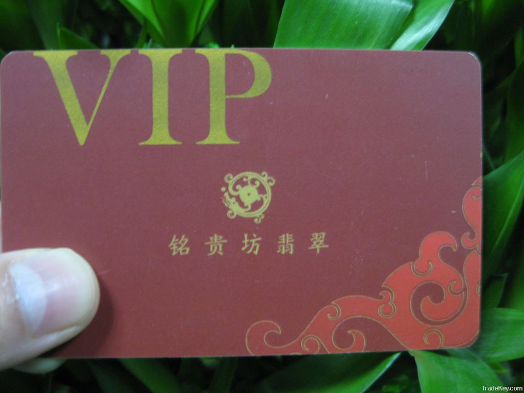 HOT sell PVC membership card, plastic membership card