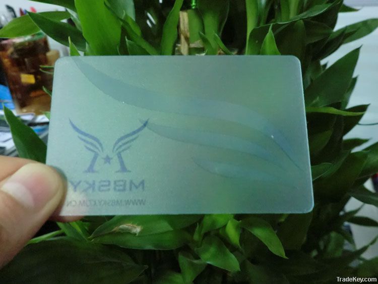 Transparent PVC name card, PVC name card