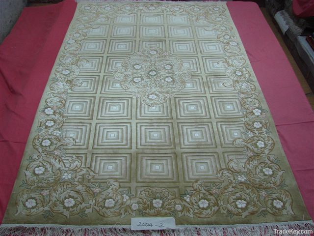 silk carpet in carved flower