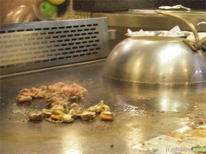 downdraft smokeless teppanyaki grill for hotel/restaurant