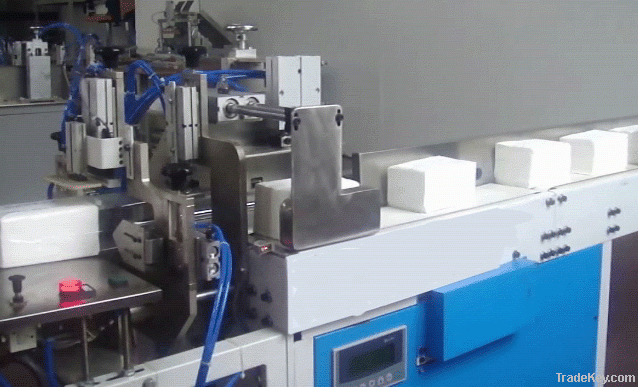 Automatic facial tissue seal PE packing machine