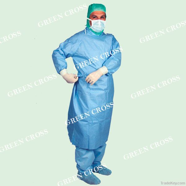 Disposable Spunlace Reinforced Surgical Gown