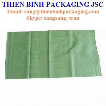 Recycle PP woven bag / PP woven garbage bag / Green pp woven bag