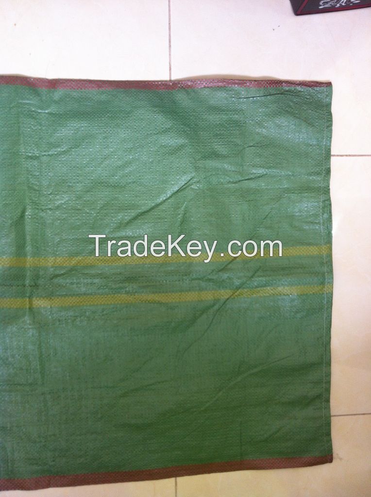 Recycle PP woven bag / PP woven garbage bag / Green pp woven bag