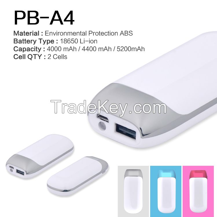 Portable mobile phone charger with LED light