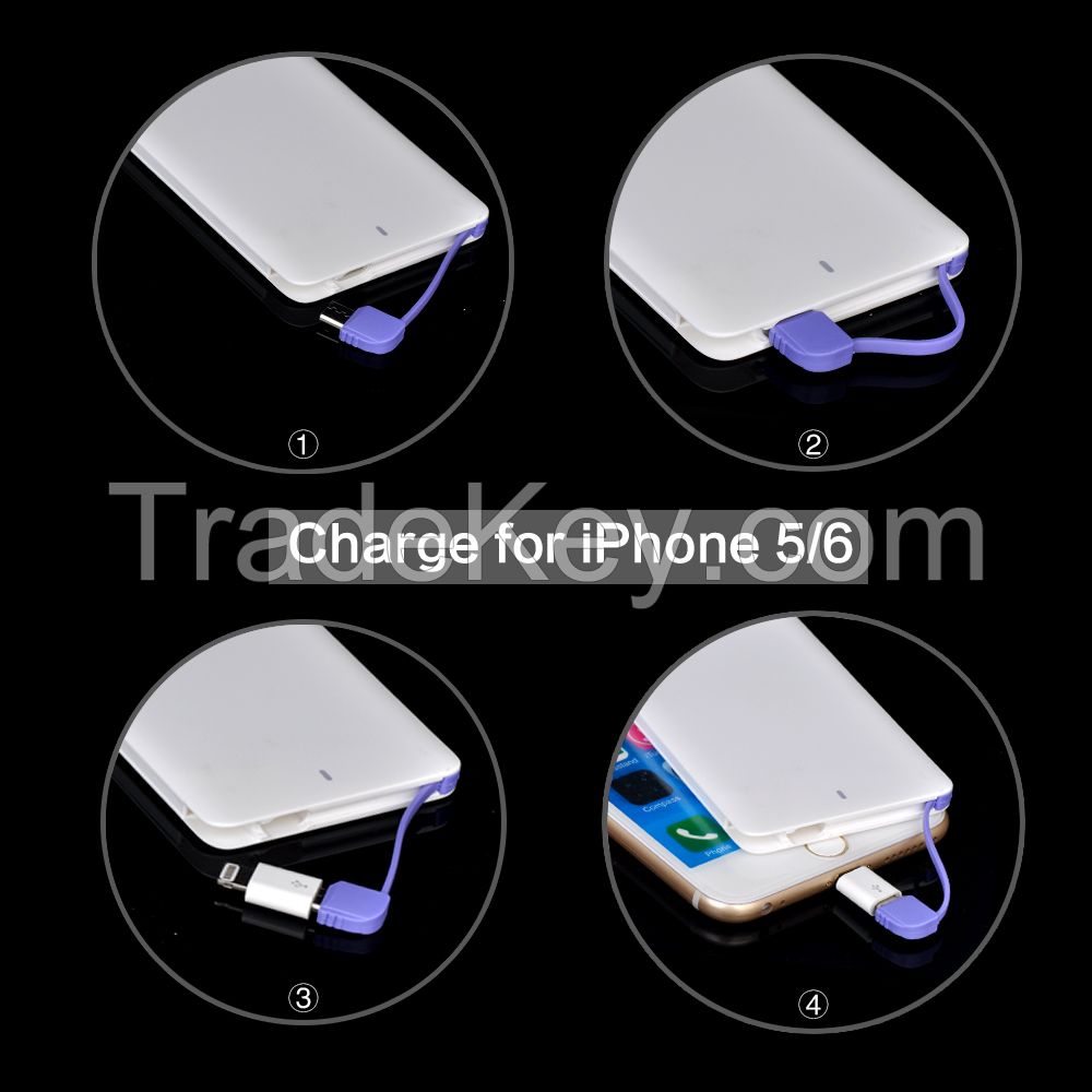 Ultra thin mobile phone charger
