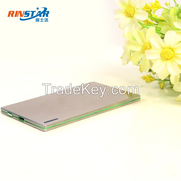 Ultra-thin metal mobile phone charger, compatible with all brand smart phone