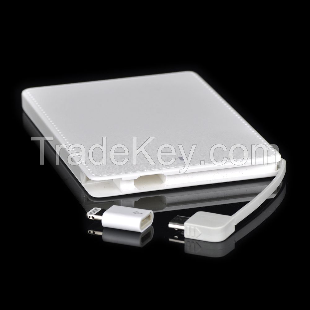 Ultra-thin credit card size power bank, promotional gift