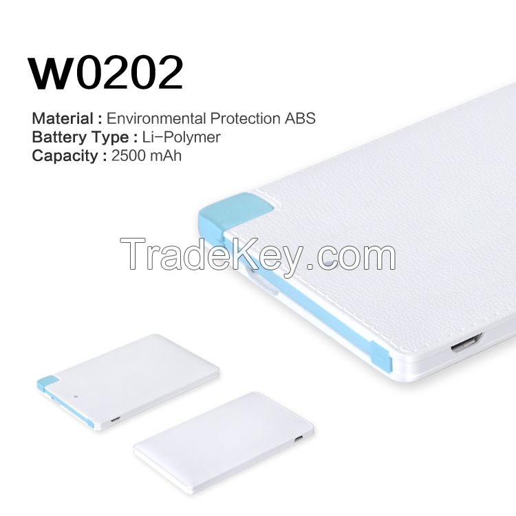 Ultra-thin portable power bank ,promotion gift