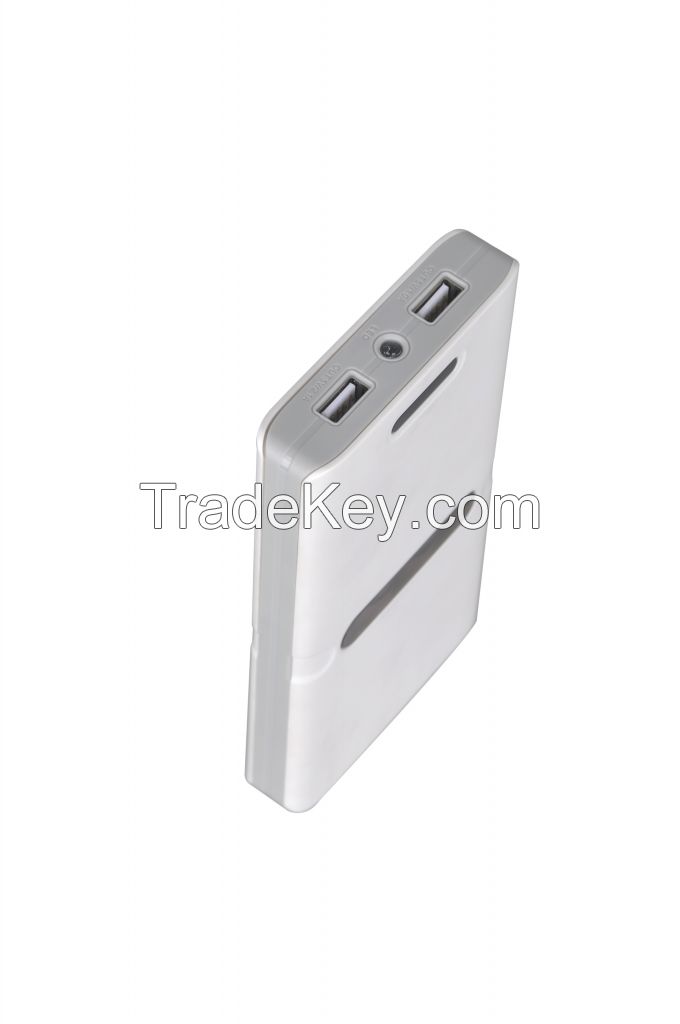 Dual USB ports power bank, factory supply