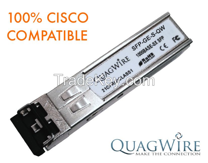 SFP-GE-S-QW 1.25Gb/s 1000BASE-SX MMF 850nm SFP Transceiver