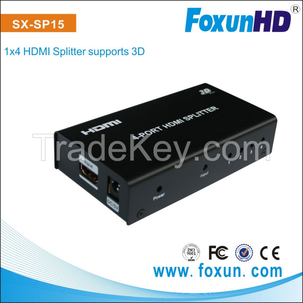 1.4V HDMI Splitter support 4kx2k and 3D