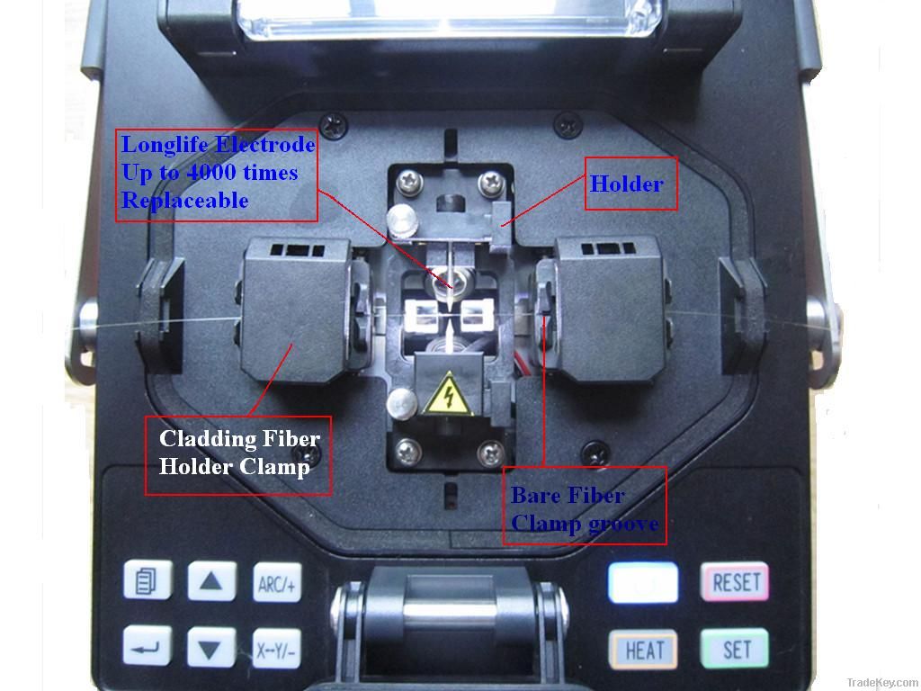 Fiber optic fusion splicer