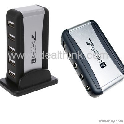 USB Highspeed 7 Port Hub with AC Adapter