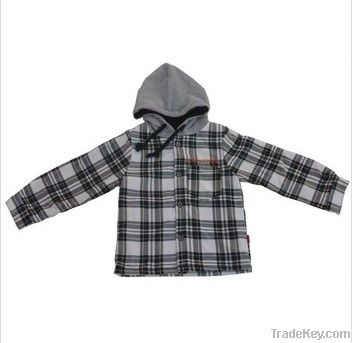 Fashion designs shirts for boys with hood