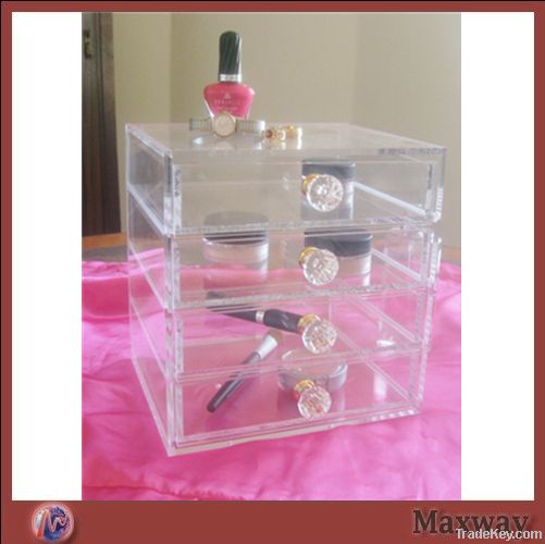 5 Drawers/6 Drawers Clear Acrylic Makeup Organizer, 5 Tier/6 Tier Acry