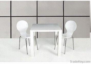 Dining Set, Measuring 800 x 800 x 760mm and 410 x 420 x 860m