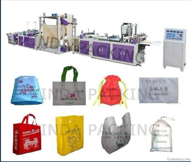 Non-woven standing bag making machine