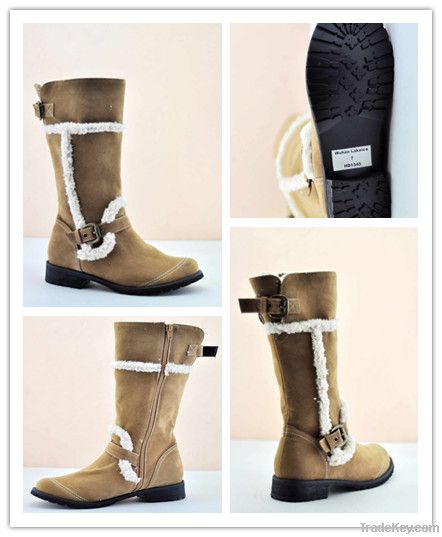 lady long boots(high heel;women PU shoes)