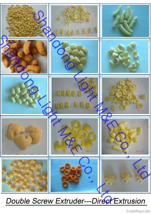 Puffed Core Filling and Inflating Snacks Processing Line