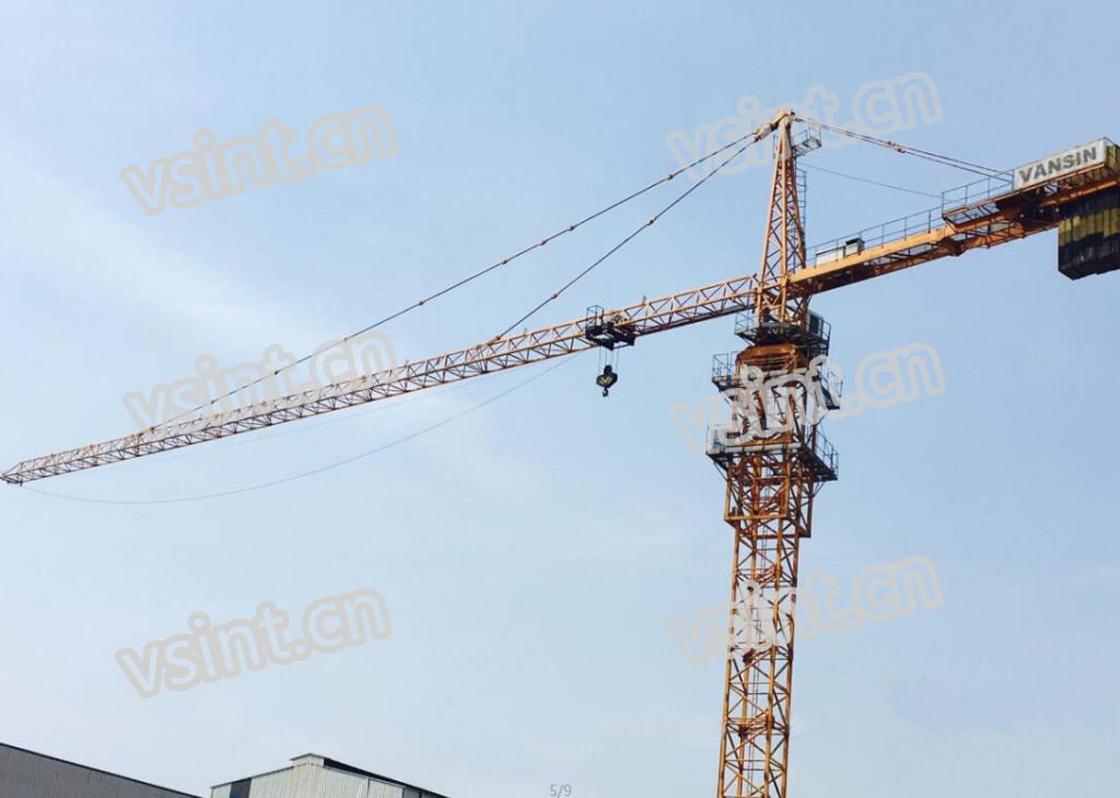 TC5613 Chinese 6t tower crane topkit crane with hammer head self erecting crane used in Dubai